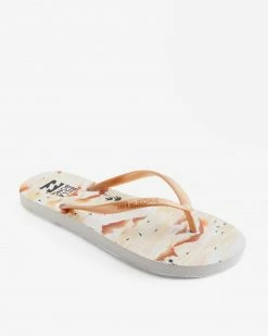 Billabong Dama Rubber Flip Flop Sandals Womens 30 Billabong Dama Rubber Flip Flop Sandals Womens