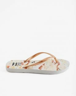 Billabong Dama Rubber Flip Flop Sandals Womens 32 Billabong Dama Rubber Flip Flop Sandals Womens