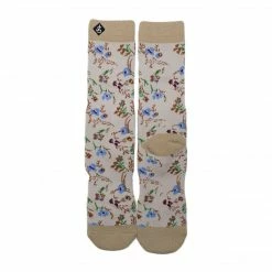 Jack's Surfboards Ladies Tan Flower Socks