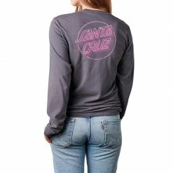 Santa Cruz Womens Linear Dot Boyfriend L/S Tee