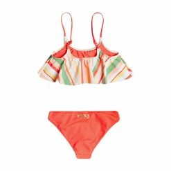 Roxy Little Girl's (2-7) Stripey Sky Recycled Flutter Bikini Set Kids