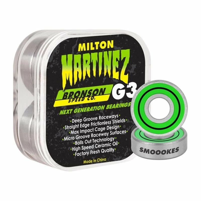 Bronson Speed Co. Skate Martinez G3 Bearings 3 Bronson Speed Co. Skate Martinez G3 Bearings