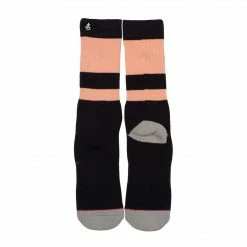 Jack's Surfboards Mens Socks-Black/Salmon