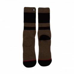 Jack's Surfboards Mens Socks-Brown/Black