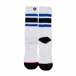 Jack's Surfboards Mens Socks-White/Blue Stripes