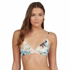 Roxy Printed Beach Classics Triangle Bikini Top