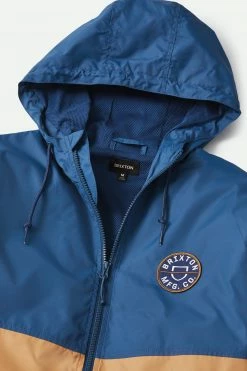 Brixton Mens Claxton Crest Light Weight Zip Hood Jacket