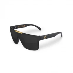 Heat Wave Mens Quatro Sunglasses In Black & Gold