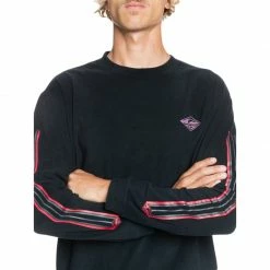 Quiksilver Mens Flame On Fleece Pullover Crewneck