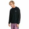 Quiksilver Mens Flame On Fleece Pullover Crewneck 1 Quiksilver Mens Flame On Fleece Pullover Crewneck