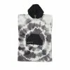 Nomadix Mens Tie Dye Black And White Changing Poncho