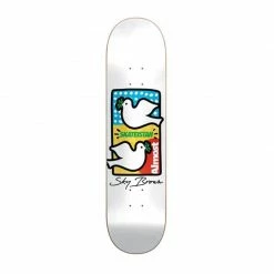 Almost Sky Brown Skateistan Double Doves 7.75" Deck