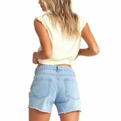 Billabong Womens How Bout That Indigo Denim Shorts