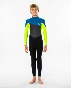 Kids Junior Rip Curl Omega 3/2mm Back Zip Fullsuit
